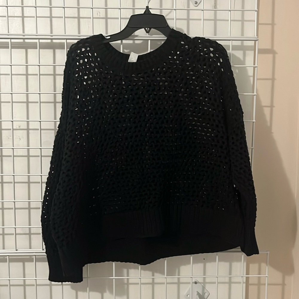 Women’s open knit sweater